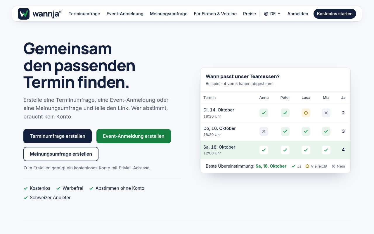 Screenshot der geladenen Seite vor jeder Einwilligung